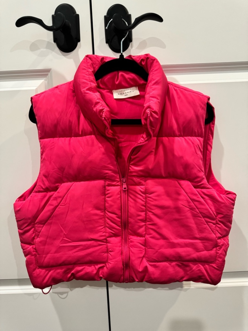 American Threads Hot Pink Puffer Vest